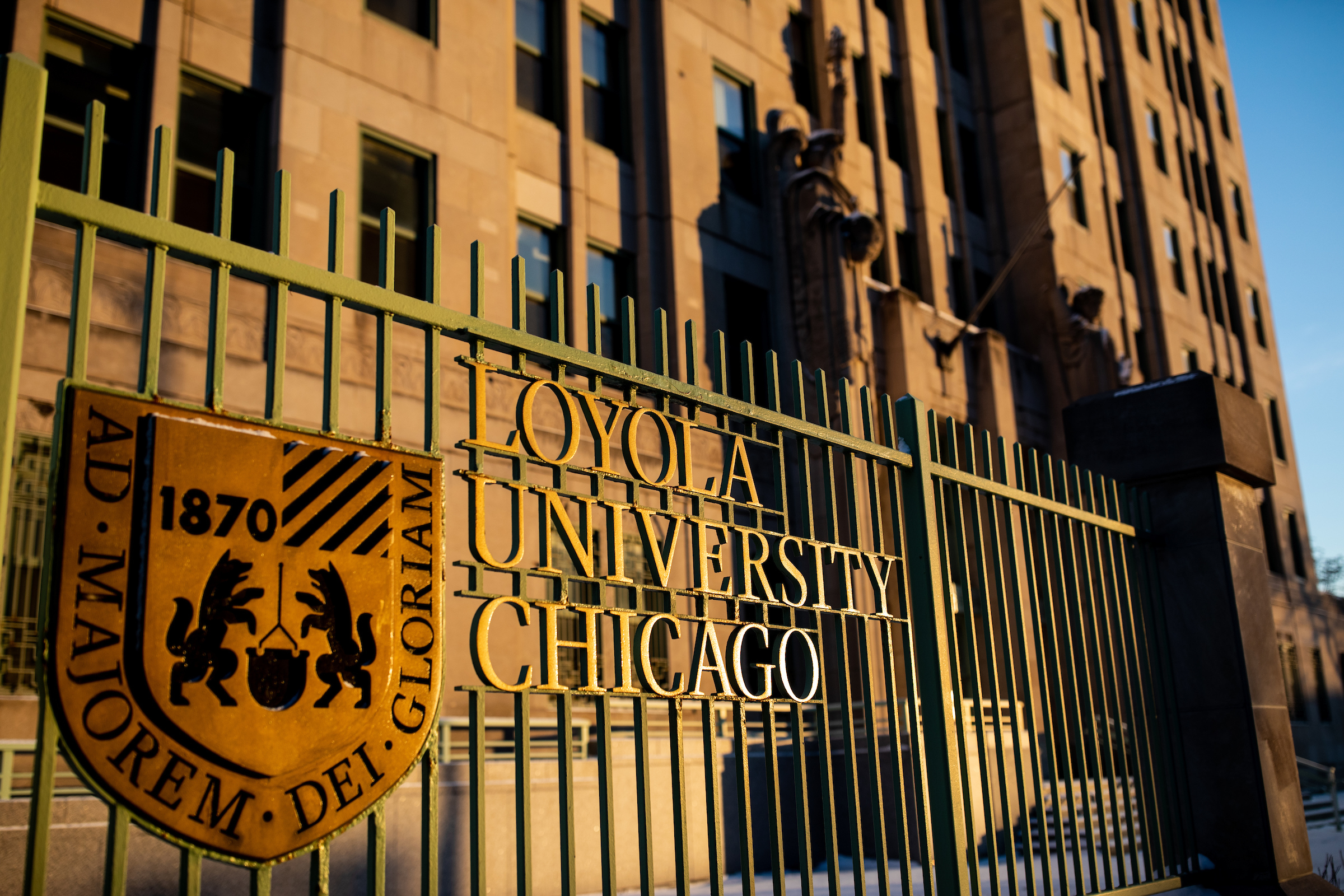 Front gate of Loyola University Chicago